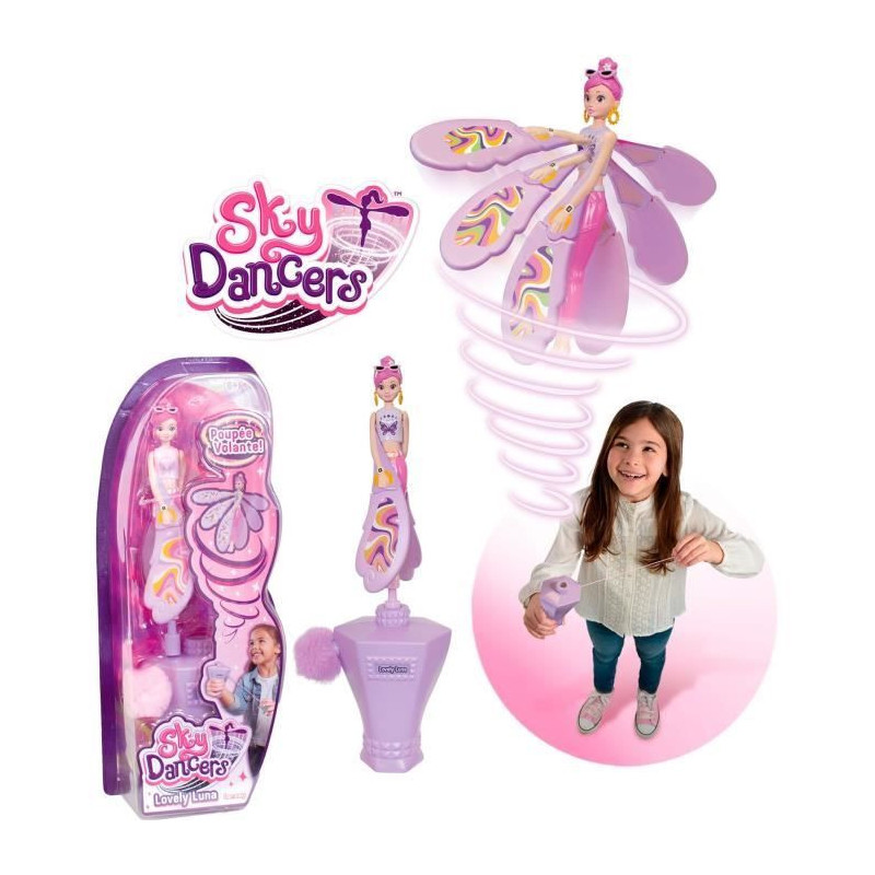 Sky Dancers - LANSAY - Lovely Luna - Flying doll - Ages 6 and up