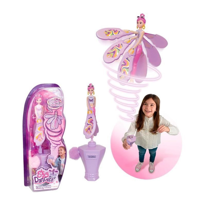 Sky Dancers - LANSAY - Lovely Luna - Flying doll - Ages 6 and up