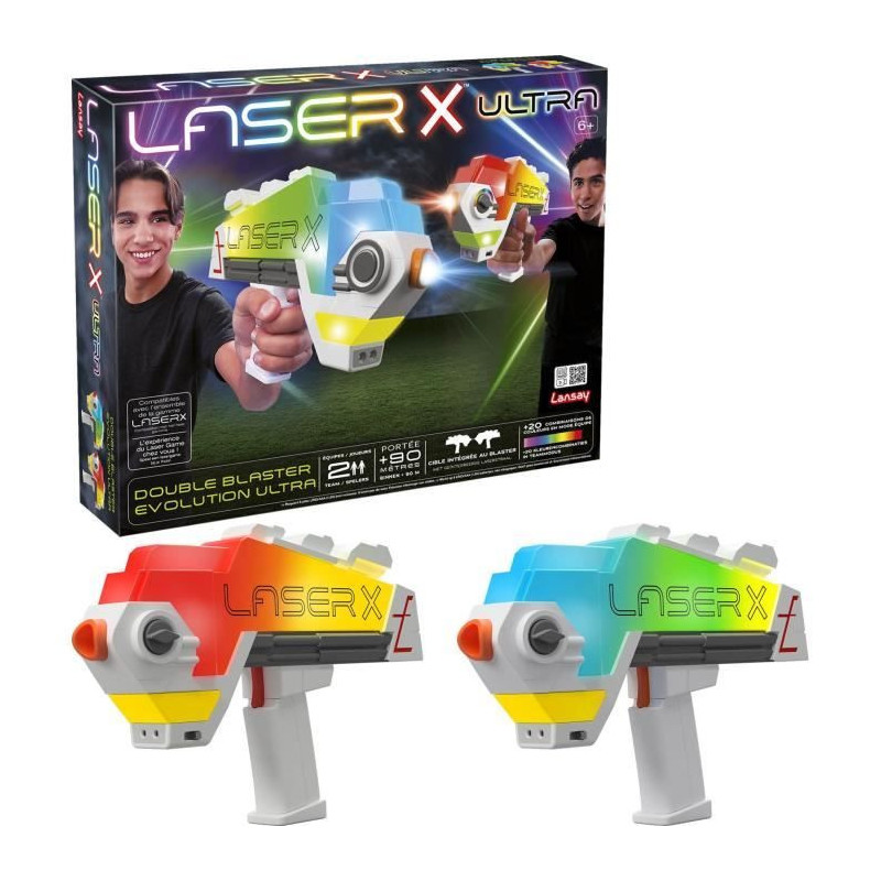 Laser game - LANSAY - 87552 - Laser X - Double Blaster Evolution Ultra