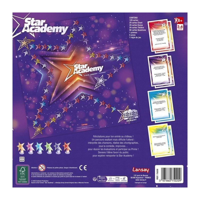 STAR ACADEMY - THE GAME - Board game