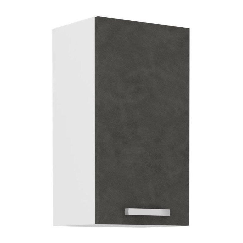 High furniture 1 hinged door - matt gray - l 40 x D 31.6 x 72 cm - las