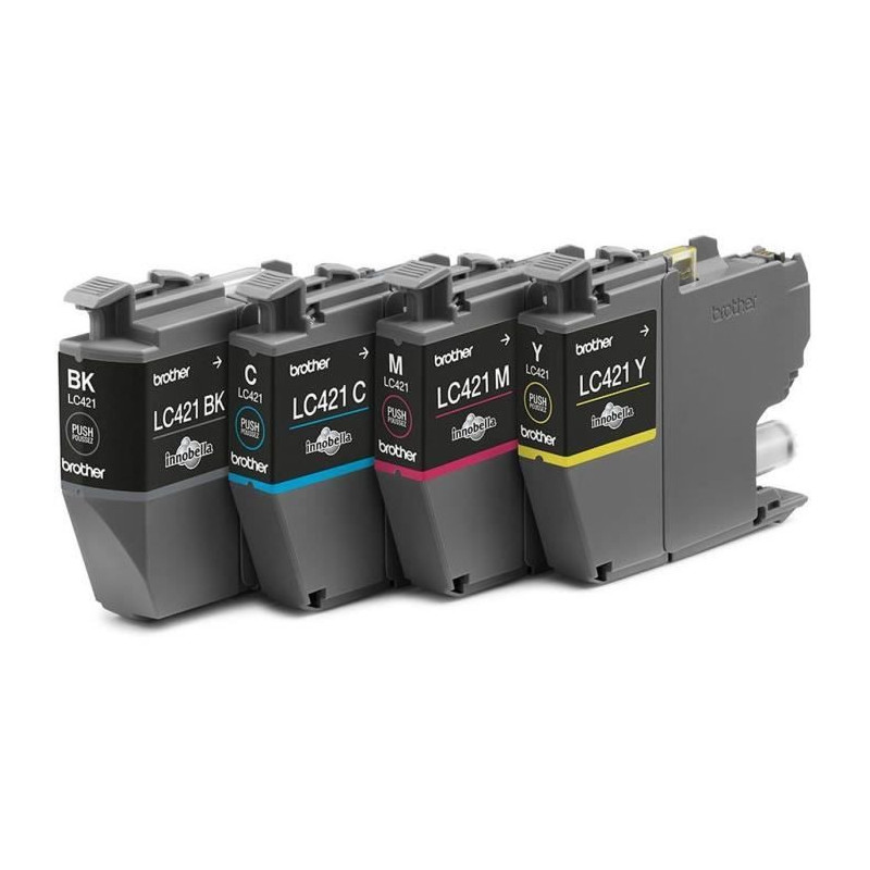 Pack of 4 LC421VAL ink cartridges - BROTHER - Black, Cyan, Magenta and