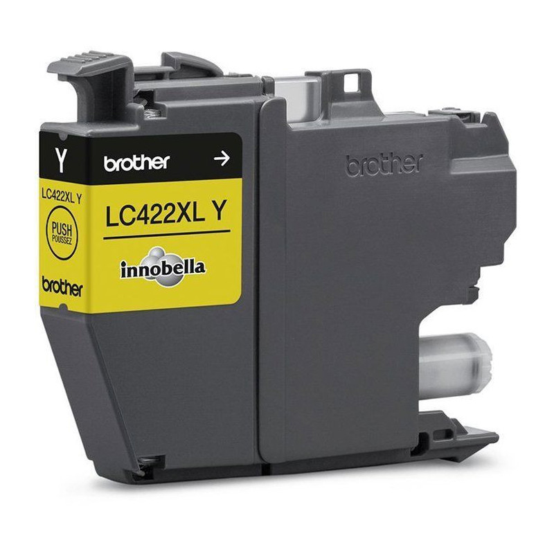 Cartridge LC422XLY - BROTHER - Yellow - 1500p - For Business Smart MFC