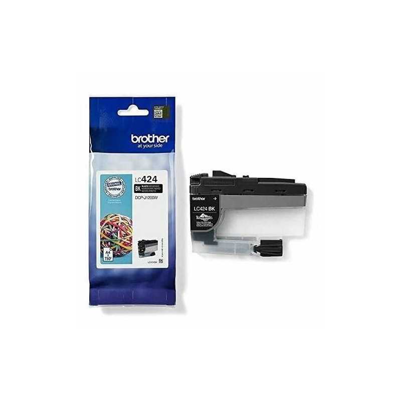 LC424BK Ink Cartridge - BROTHER - 750 page High Yield Black - For DCP-