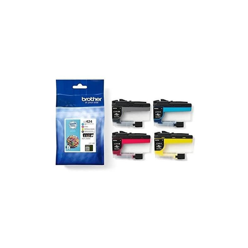 Pack of 4 Cartridges LC424VAL - BROTHER - Black, Cyan, Magenta and Yel