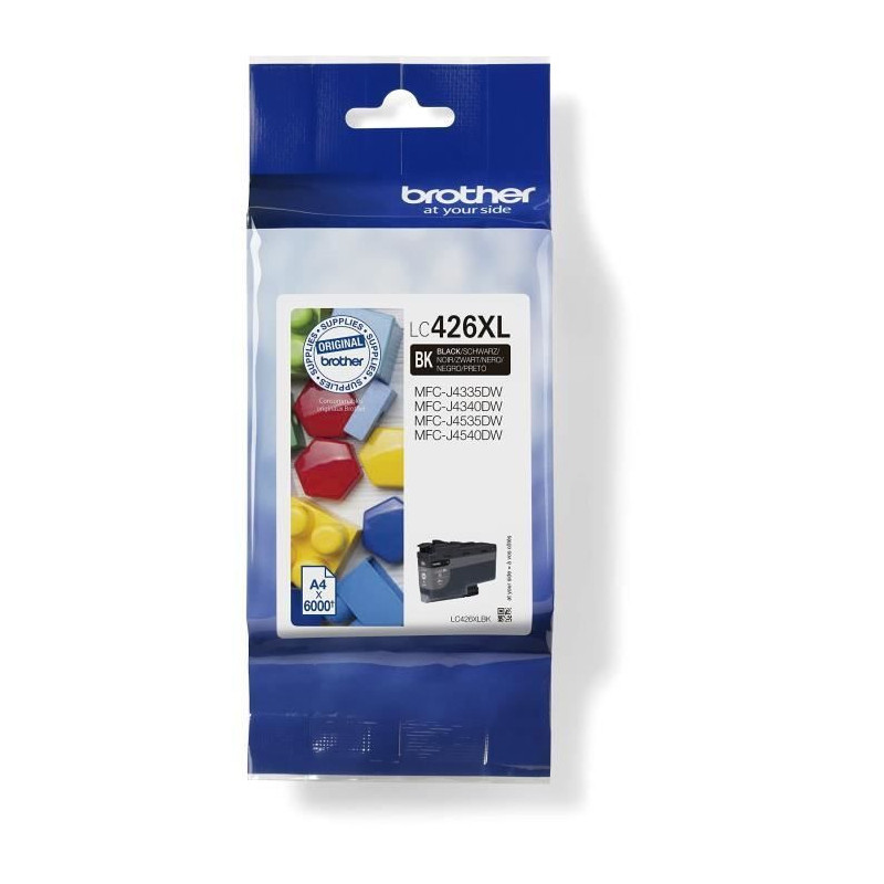 LC426XLBK Ink Cartridge - BROTHER - 6000 page High Yield Black - For M