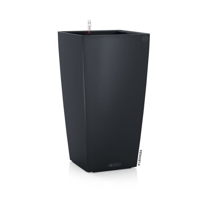 Planter - LECHUZA - Cubico Color 30 - Slate - Sub-irrigation system -