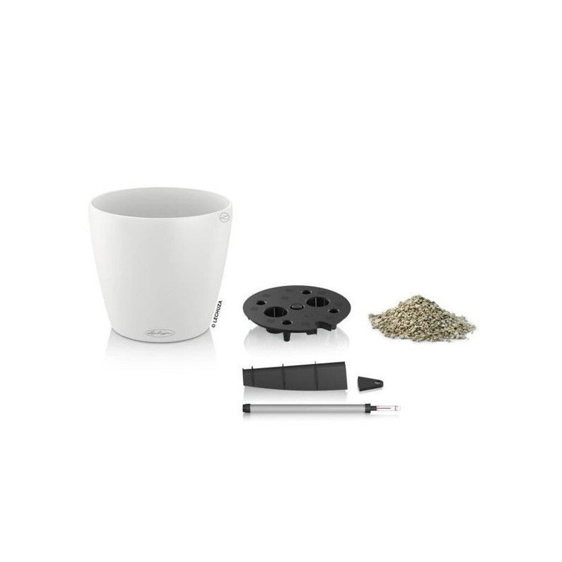 Jardiniere - Classico color 28 - Complete kit - White - 9 L - LECHUZA