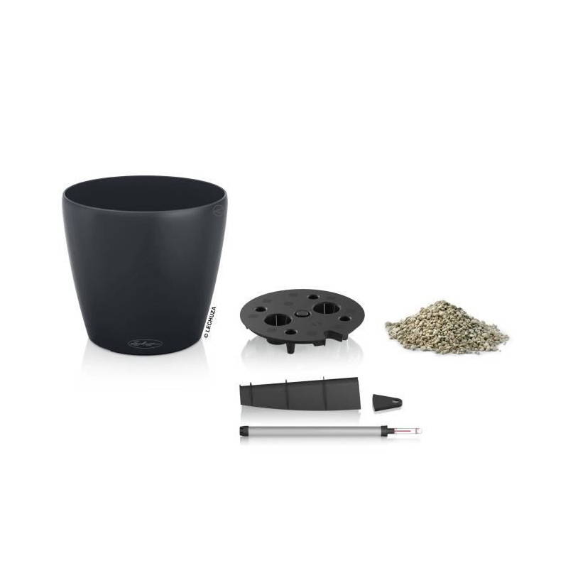 LECHUZA Jardiniere Classico Color 28 ALL-IN-ONE Slate 13204