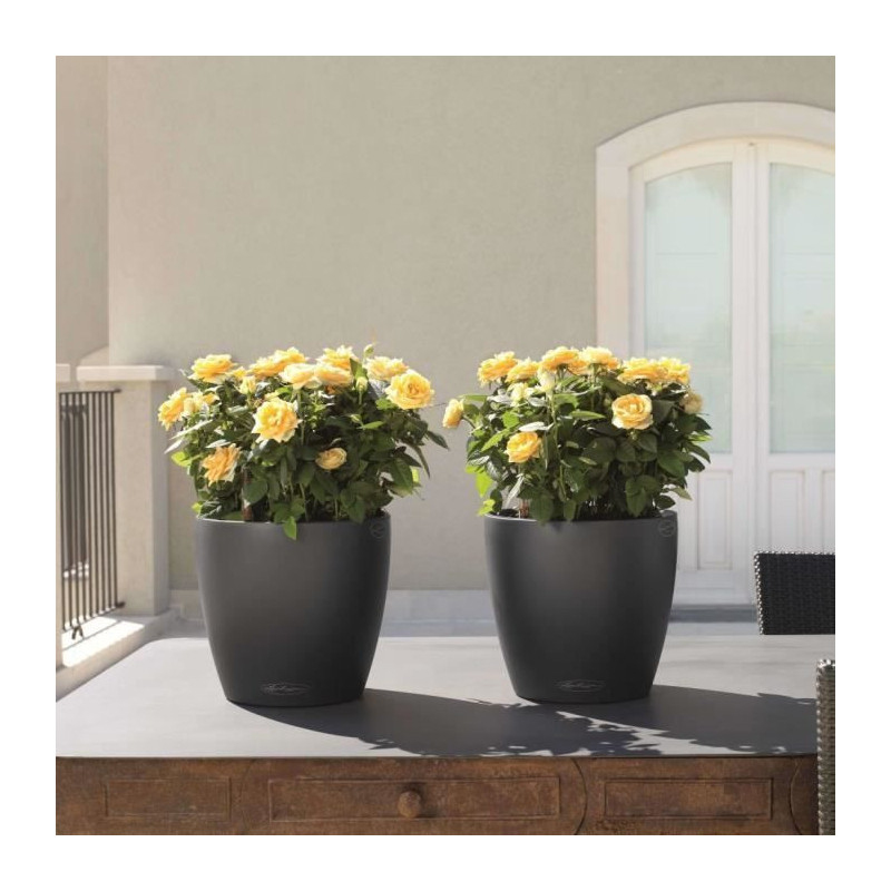 LECHUZA Jardiniere Classico Color 28 ALL-IN-ONE Slate 13204