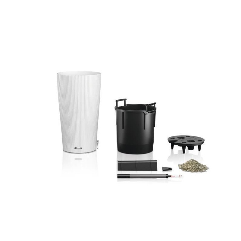 Jardiniere - Cilindro color 32 - Complete kit - White - 13 L -LECHUZA