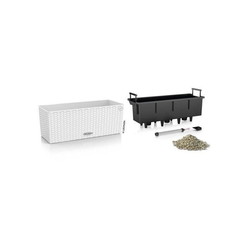 Jardiniere - Balconera cottage 50 - Complete kit - White - 8 L - LECHU