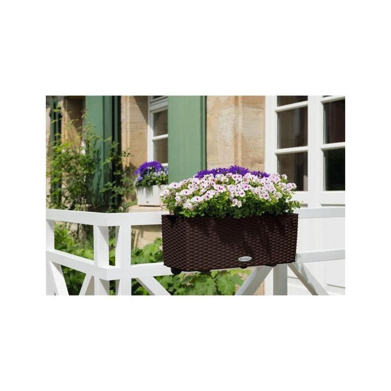 Jardiniere - Balconera cottage 50 - Complete kit - Moka - 8 L - LECHUZ
