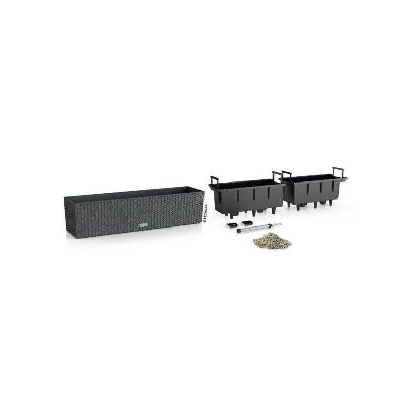 Jardiniere - Balconera cottage 80 - Complete kit - Granite - 12L - LEC