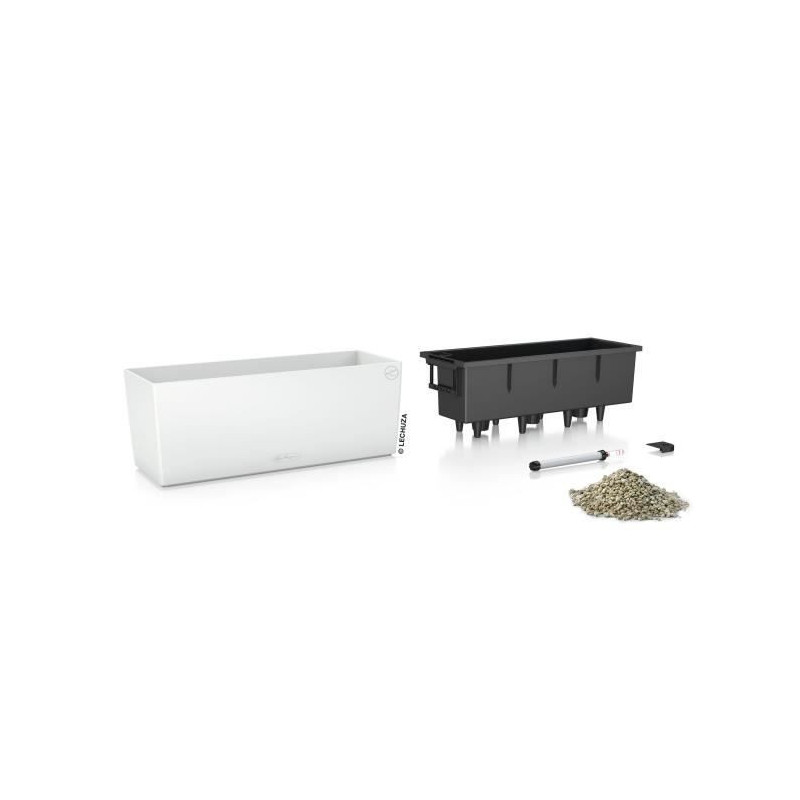 LECHUZA Jardiniere Balconera Color 50 ALL-IN-ONE White 15670