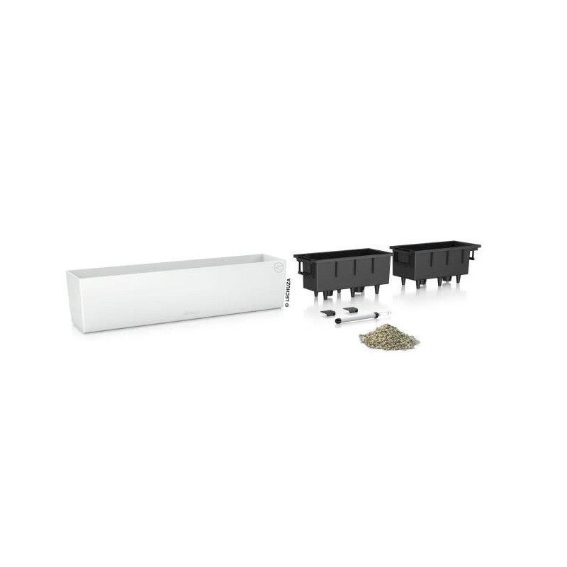 Jardiniere - Balconera color 80 - Complete kit - White - 12 L - LECHUZ