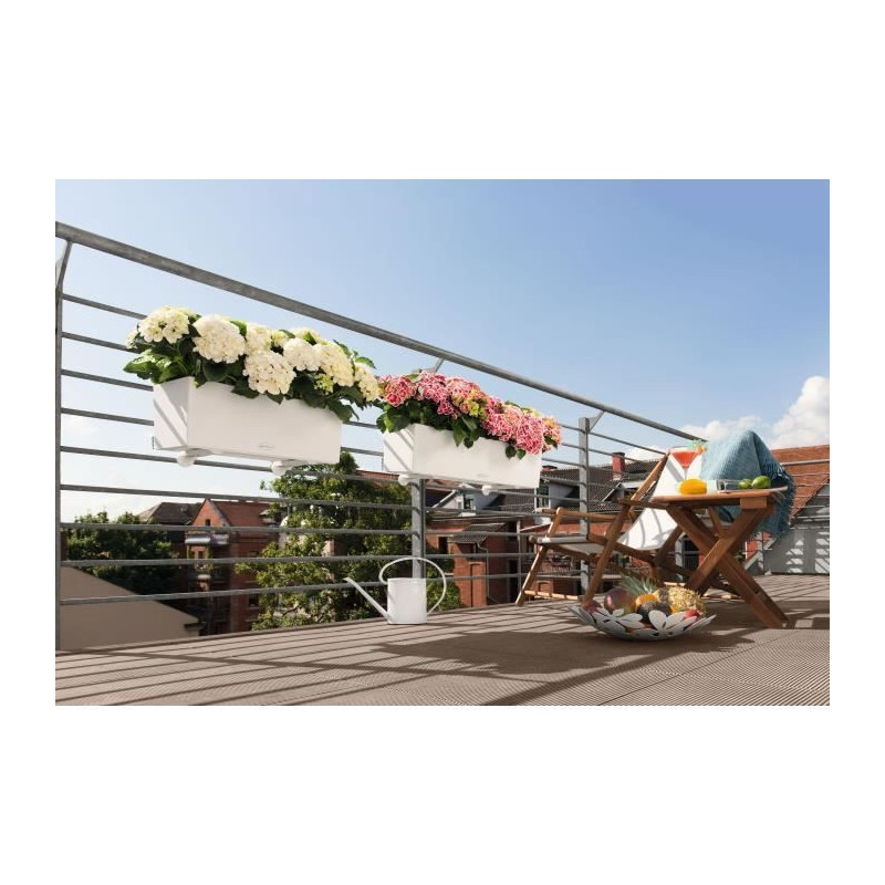 Jardiniere - Balconera color 80 - Complete kit - White - 12 L - LECHUZ