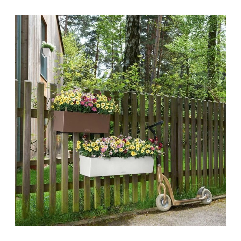 Jardiniere - Balconera color 80 - Complete kit - White - 12 L - LECHUZ