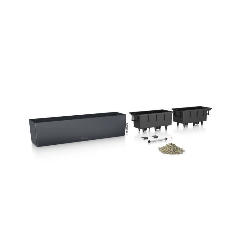 Jardiniere - Balconera color 80 - Complete kit - Slate gray - 12 L - L