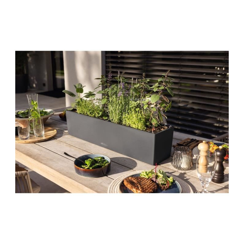 Jardiniere - Balconera color 80 - Complete kit - Slate gray - 12 L - L