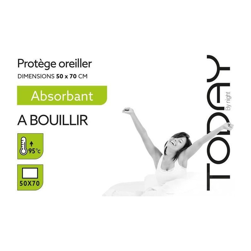 TODAY Protege Absorbent Pillow to Boil 50x70cm - 100% Cotton