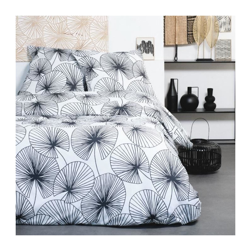 Bed set - TODAY SUNSHINE - 260x240cm - 2 people - Floral print cotton