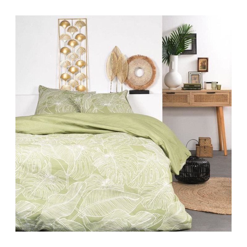 Bed set - TODAY SUNSHINE - 240x260 cm - 2 people - Floral print cotton