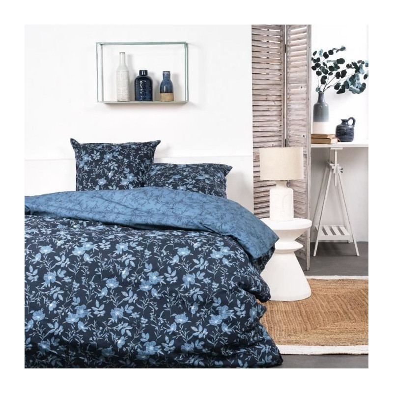 Bed set - TODAY SUNSHINE - 240x260 cm - 2 people - Floral print cotton