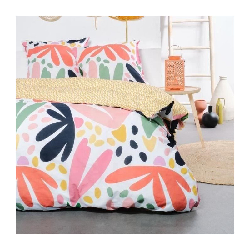 Bed set - TODAY SUNSHINE - 240x220 cm - 2 people - graphic print cotto