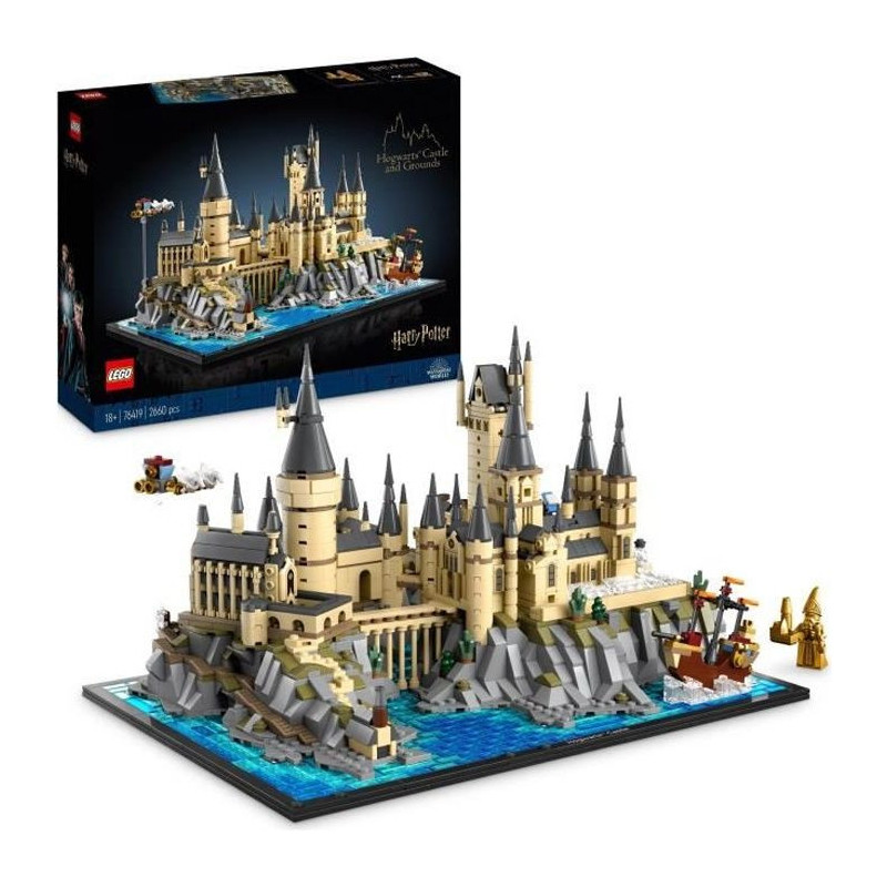 LEGO Harry Potter 76419 Hogwarts Castle and Grounds, Model Building fo