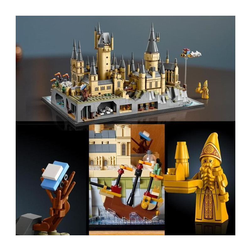 LEGO Harry Potter 76419 Hogwarts Castle and Grounds, Model Building fo