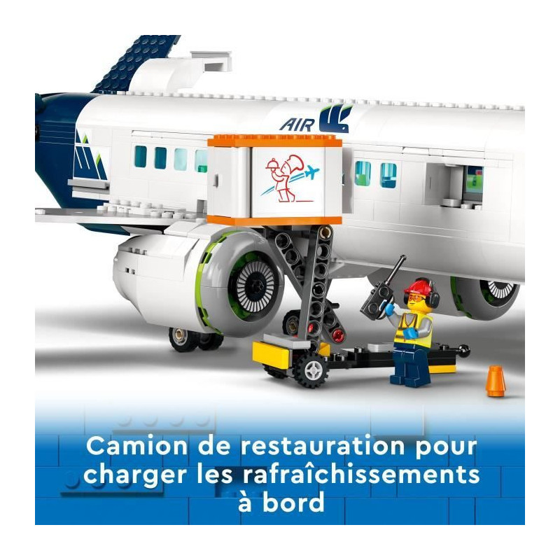 LEGO City 60367 Airliner Toy with Airport Bus, Tugboat, Luggage Truck