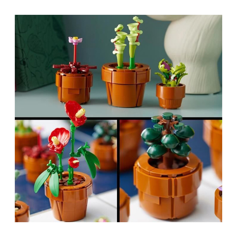 LEGO Icons 10329 Miniature Plants, Botanical Collection 9 Artificial P