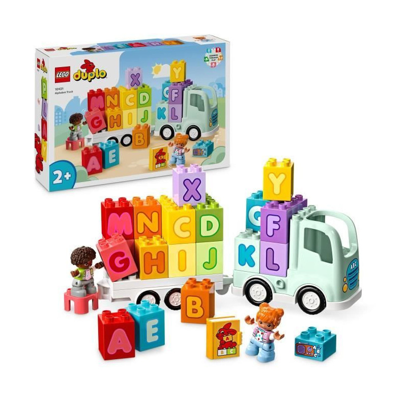 LEGO 10421 DUPLO My Town Alphabet Truck, Alphabet Learning Toy for Chi