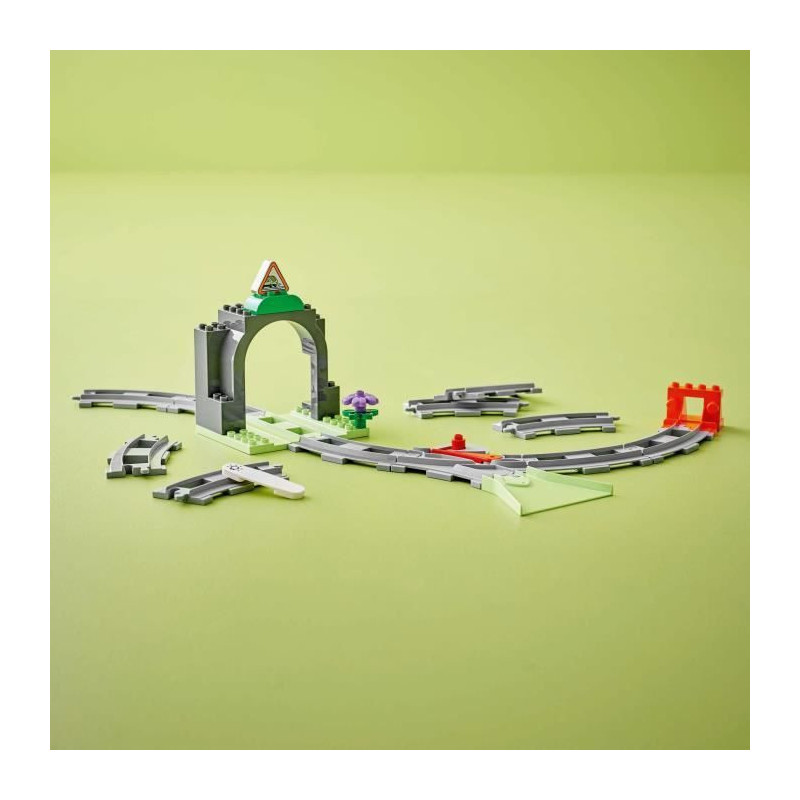 LEGO DUPLO My Town 10425 Expansion Set: Train Tracks and Tunnel - Kids