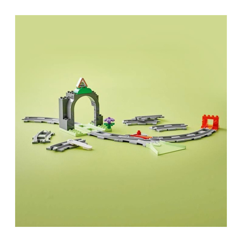 LEGO DUPLO My Town 10425 Expansion Set: Train Tracks and Tunnel - Kids