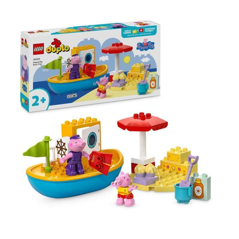 LEGO DUPLO 10432 Peppa Pig's Boat Trip - Toddler Bath Playset