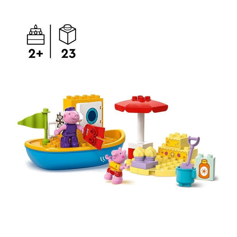 LEGO DUPLO 10432 Peppa Pig's Boat Trip - Toddler Bath Playset