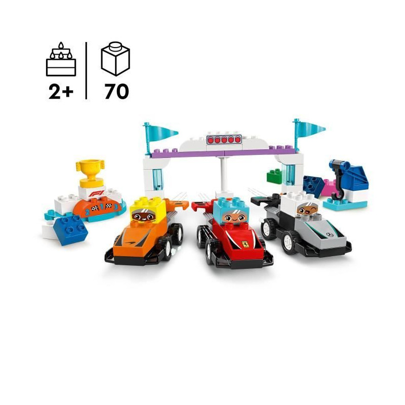LEGO DUPLO My Town 10445 F1 Racing Cars and Drivers - Toy 2 years