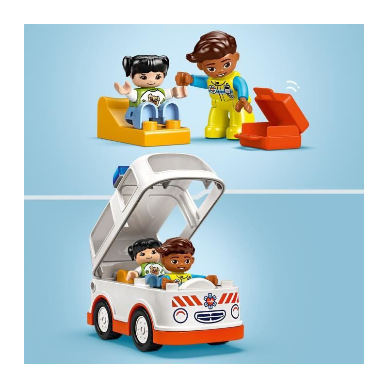 LEGO DUPLO 10447 Ambulance and Driver - Interactive Toy for Kids Aged