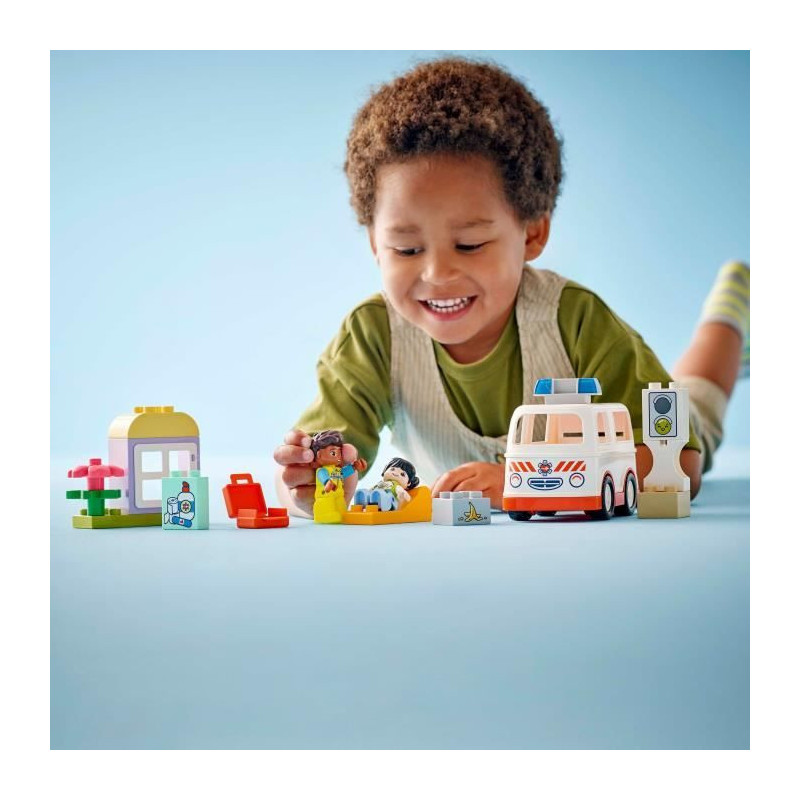 LEGO DUPLO 10447 Ambulance and Driver - Interactive Toy for Kids Aged