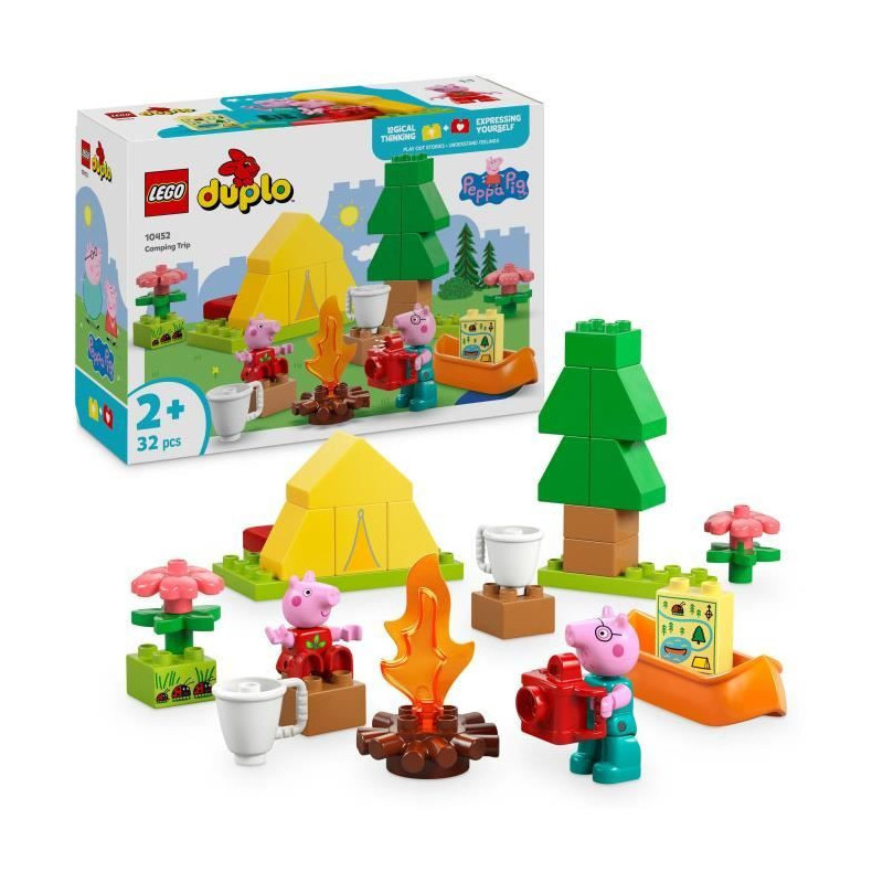 LEGO DUPLO Peppa Pig 10452 Camping Holiday - Building Game for 2 Year