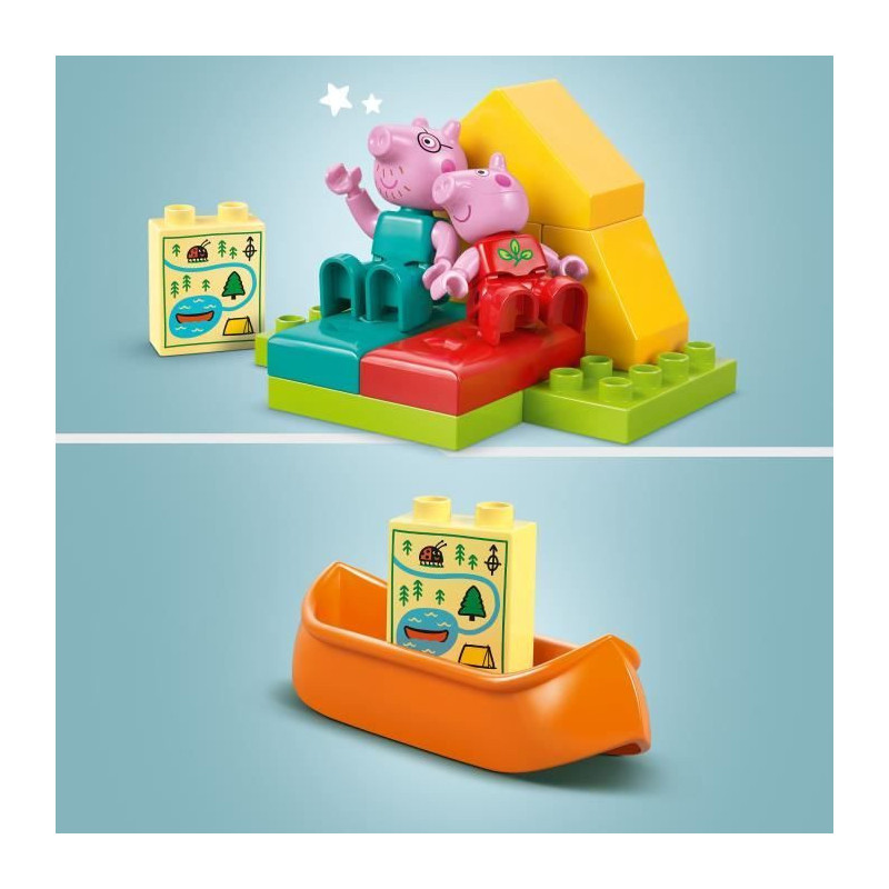 LEGO DUPLO Peppa Pig 10452 Camping Holiday - Building Game for 2 Year