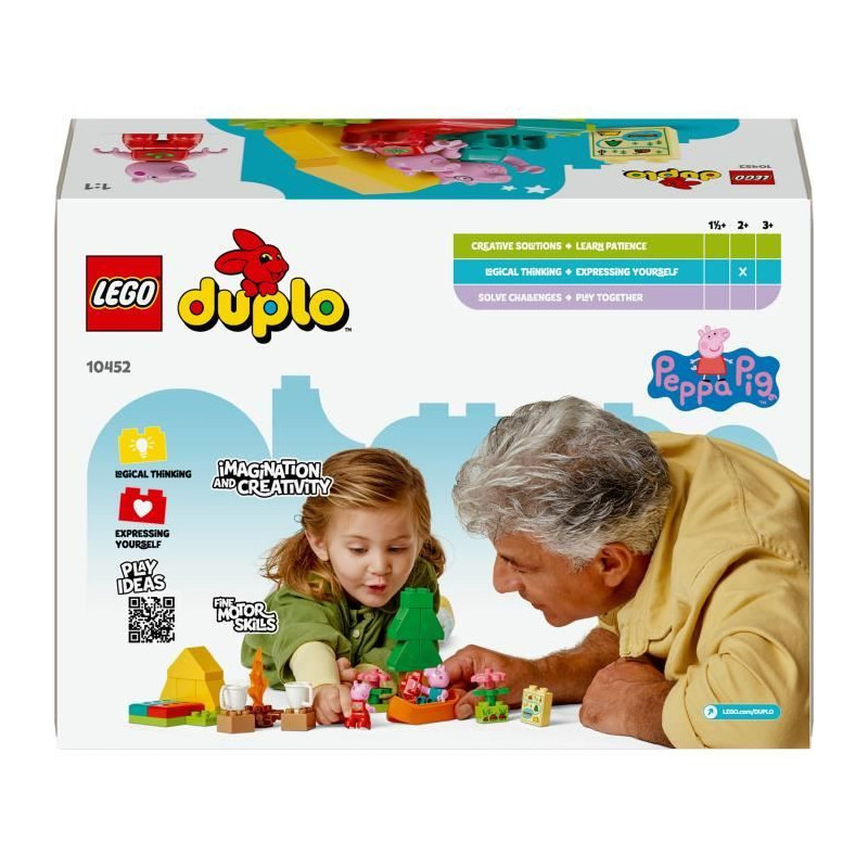 LEGO DUPLO Peppa Pig 10452 Camping Holiday - Building Game for 2 Year