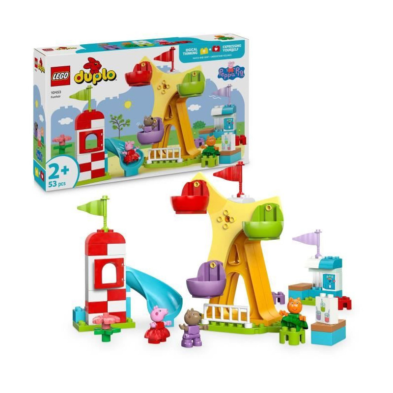 LEGO DUPLO Peppa Pig 10453 Funfair - Building game for children from 2