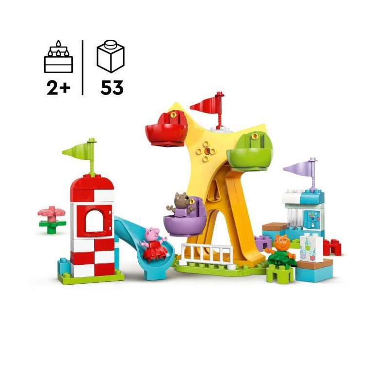 LEGO DUPLO Peppa Pig 10453 Funfair - Building game for children from 2