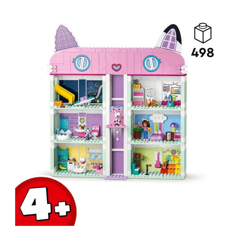 LEGO 10788 Gabby's Magical House, Dolls House Toy with Minifigures