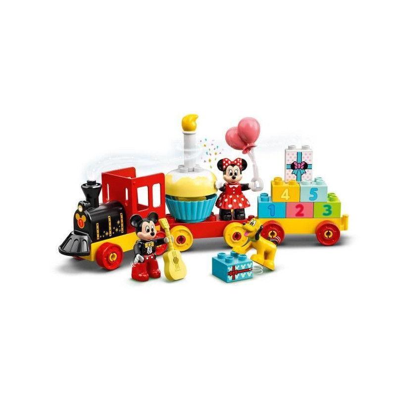 LEGO DUPLO 10941 Mickey and Minnie Birthday Train, Baby Train Toy with