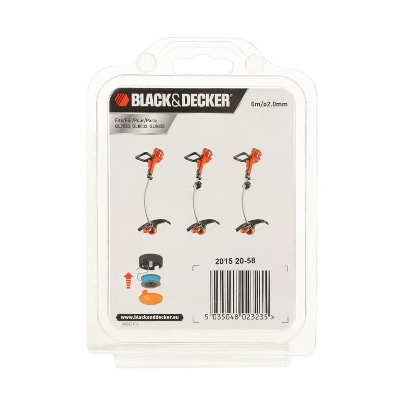 Black & Decker Reflex coil 6m wire 2mm