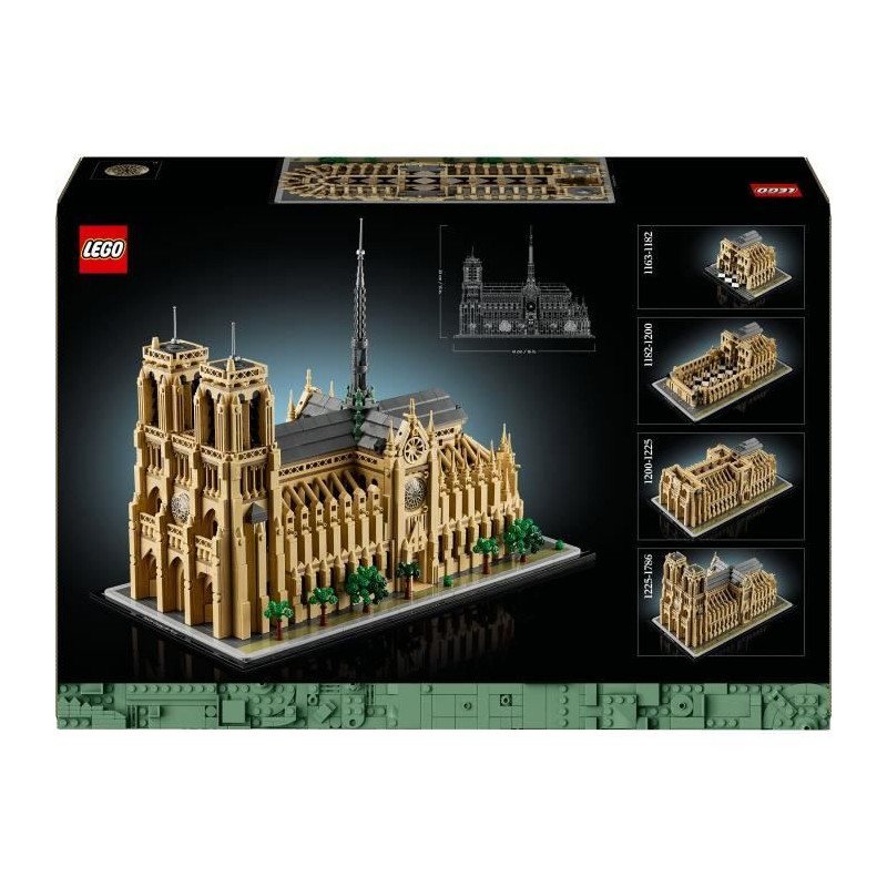 LEGO Architecture 21061 Notre-Dame de Paris - Building Set for Adults